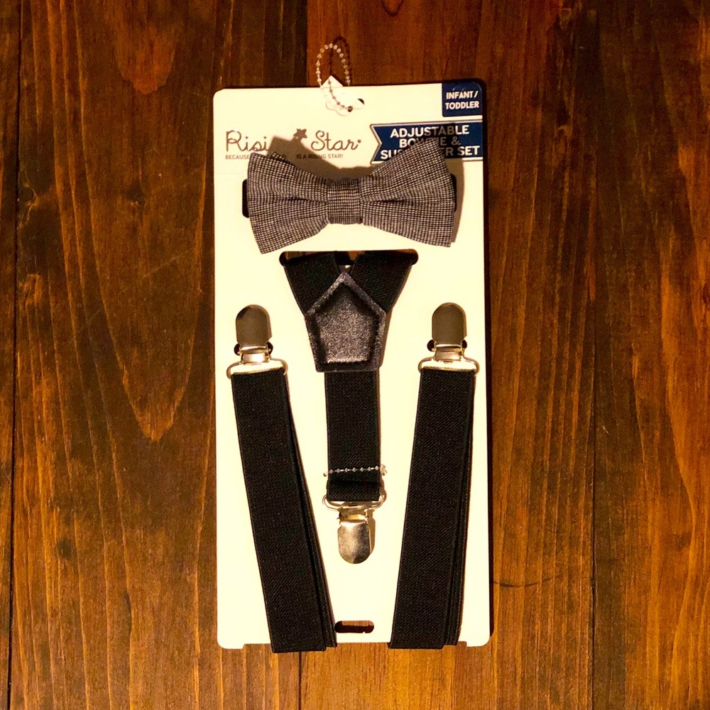 Baby/Toddler Bow Tie & Suspenders